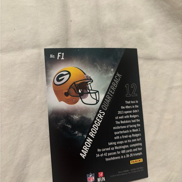 Panini Aaron Rodgers Card - Black and Gold - Picture 1 of 2